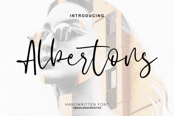 Albertons Script: Elevate Brand Identity with Handwritten Elegance