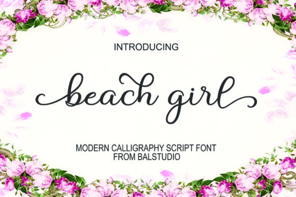 Beach Girl: The Modern Script Font for Elegant Branding