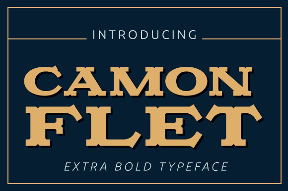 Camonflet: A Bold Vintage Serif Font for Standout Craft Designs