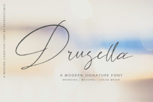 Drusella Font Review: An Elegant Script for Romantic Branding