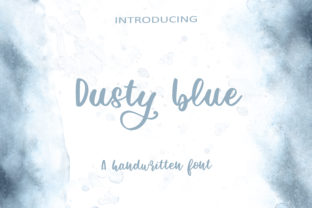 Dusty Blue Font: A Smooth Handwritten Typeface for Modern Branding