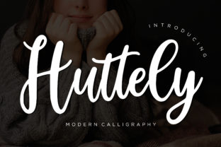 Huttely Typeface: A Modern Script Font for Distinctive Branding