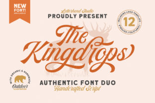 Kingdrops Duo: A Dazzling Script Handwritten Font for Crafters