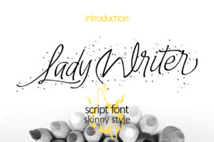 Lady Writer Skinny: The Sophisticated Script Font for Campaign Clarity