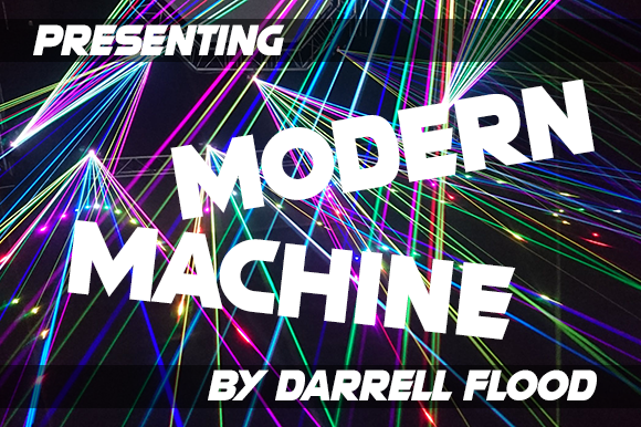Modern Machine Typeface: Bold Typography for Crafters and Sellers