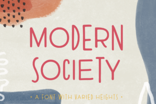 Modern Society: A Unique Handwritten Font for Crafters and Designers