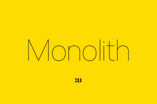 Monolith Typeface: Elevating Editorial Design with Contemporary Sans Serif
