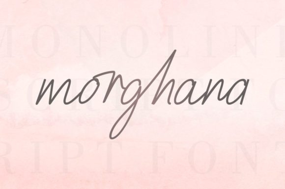 Morghana Typeface: A Sweet Script for Handmade Branding