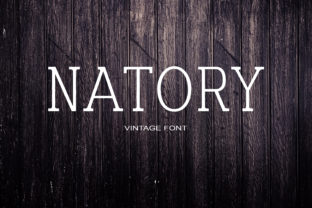 Natory: A Modern Serif Font for Handmade Crafts and Labels