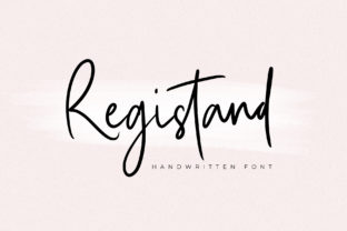 Registand: The Script Handwritten Font for Adventurous Brand Identity