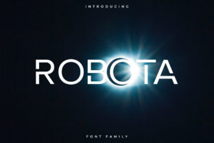 Robota Typeface: A Futuristic Sans Serif for Modern Editorial Design
