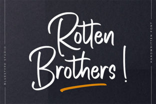 Rotten Brothers: A Stunning Script Font for Standout Brand Identity