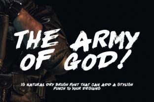 The Army of God Typeface: Elevating Campaign Visuals with Dry Brush Style