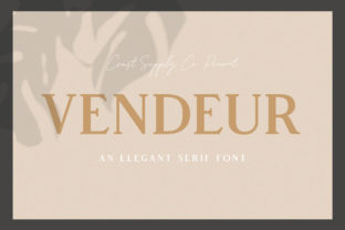 Vendeur: A Classy Serif Typeface for Modern Web Design