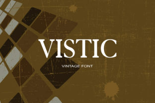 Vistic Typeface for Modern Craft and Boutique Branding