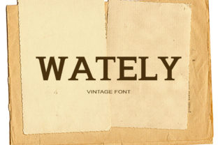 Wately: A Bold Serif Font for High-Impact Campaigns