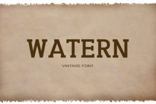 Watern: The Vintage Serif Font for Authentic Western Branding