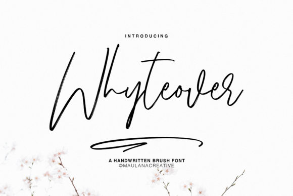 Whyteover Script Font Review for Modern Campaign Design