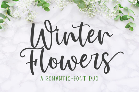 Winter Flowers Typeface: Elevating Brand Identity with Sophisticated Script